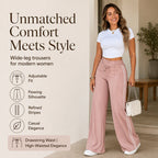 👖New Arrivals - Drawstring High-Waist Trousers – Soft Drape & Adjustable Comfort for Any Casual Look