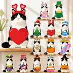 Interchangeable Wooden Seasonal Animal Decor