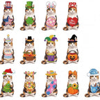 Interchangeable Wooden Seasonal Animal Decor