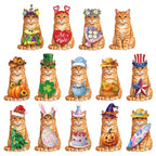 Interchangeable Wooden Seasonal Animal Decor