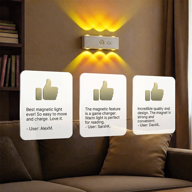 ✨ Smart Motion Sensor LED Night Light – Rechargeable Magnetic Ambient Lamp for Bedroom, Cabinet, Closet & Home Decor