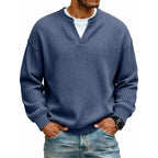 👕 Layered Comfort Waffle Tee – Textured, Relaxed & Effortlessly Put-Together