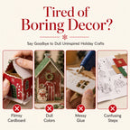 🎄✨ DIY 3D Pearl Christmas Art Kit – Handmade Festive Decoration with 6 Holiday Designs