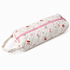 Portable Quilted Travel Storage Bag with Handle for Hair Dryer Curling Iron and Hair Straightener