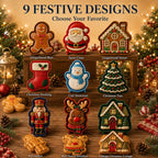 🎄🥧 Christmas Mini Pie Mold 🎅 Festive Press Maker for Santa, Gingerbread & Reindeer Pastries