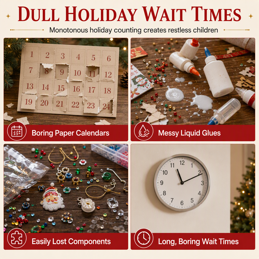 24-Day Christmas Countdown Ornament DIY Kit🎄🎅📅