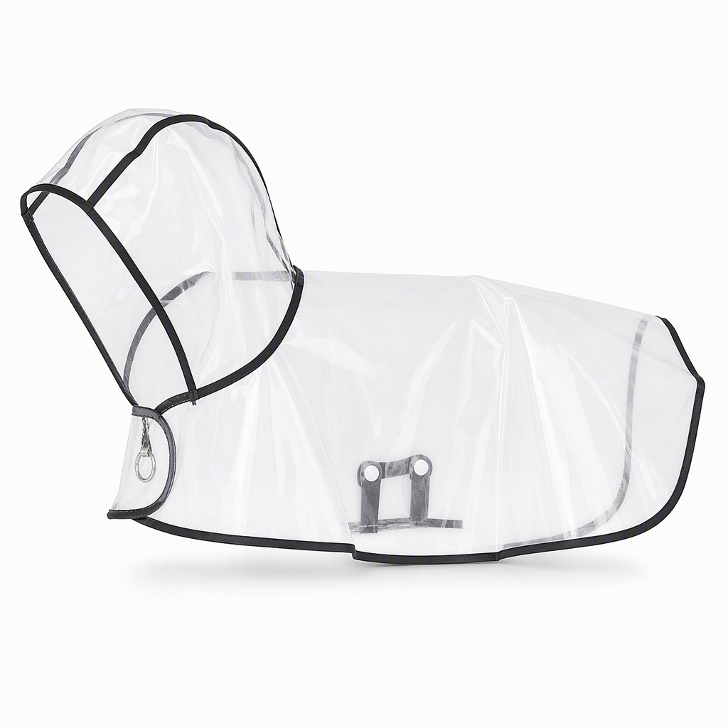 🌧️ Transparent Waterproof Dog Raincoat – XS to 8XL