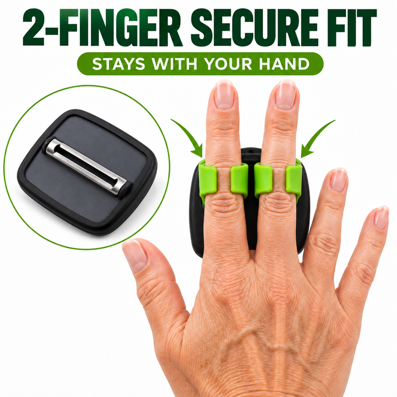 🥕✌️ BUY MORE, GET MORE FREE! Two-Finger Vegetable Peeler – stainless steel blade, two-finger grip. 💚