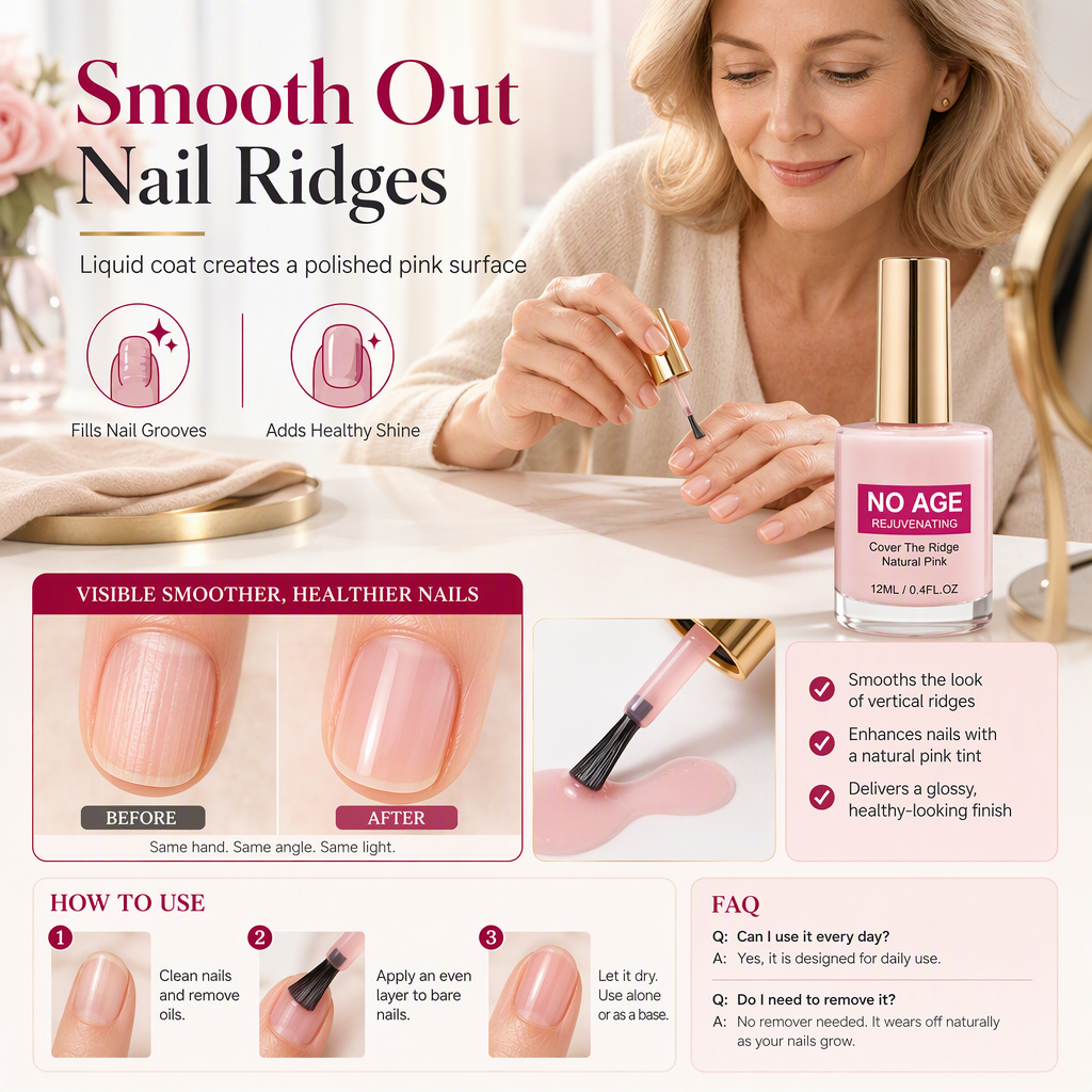 Smooth Nail Ridges Instantly! Natural Ridge Filler