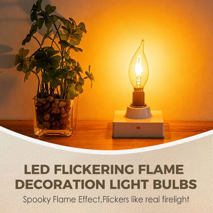 LED Flickering Flame Decoration Light Bulbs