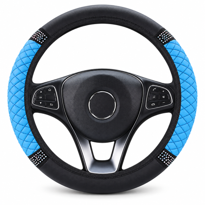⏳Time-Limited Special ⏰ Rhinestone Steering Wheel Cover – Sparkling, Quilted, Luxury 🚗