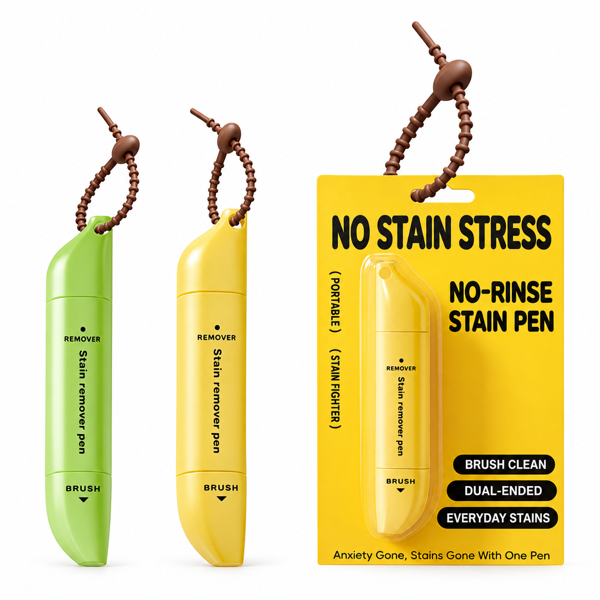 🧼 Portable Dual-Head Stain Remover Pen✨ Instant No-Rinse Emergency Spot Cleaner for Clothes, Oil & Coffee Stains